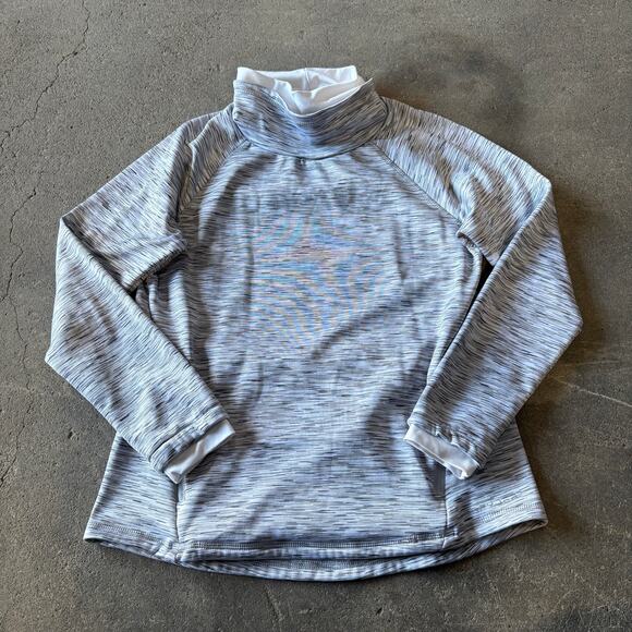 Spyder Sweater Size L Large Gray Pullover Sweatshirt Cowl Neck Pockets Outdoor - Picture 1 of 8